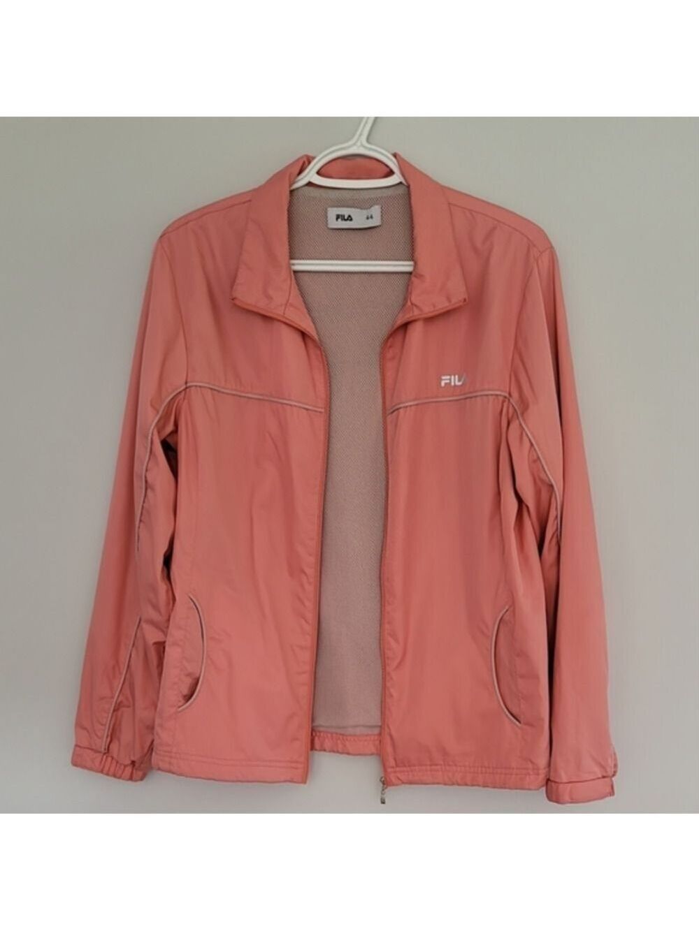 Plus Size 44 Fila Full Zip Windbreaker